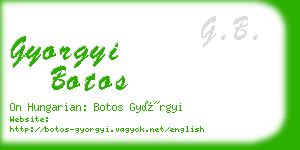gyorgyi botos business card